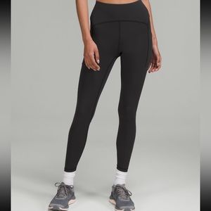 Lululemon power thru high rise tight 25” size 4